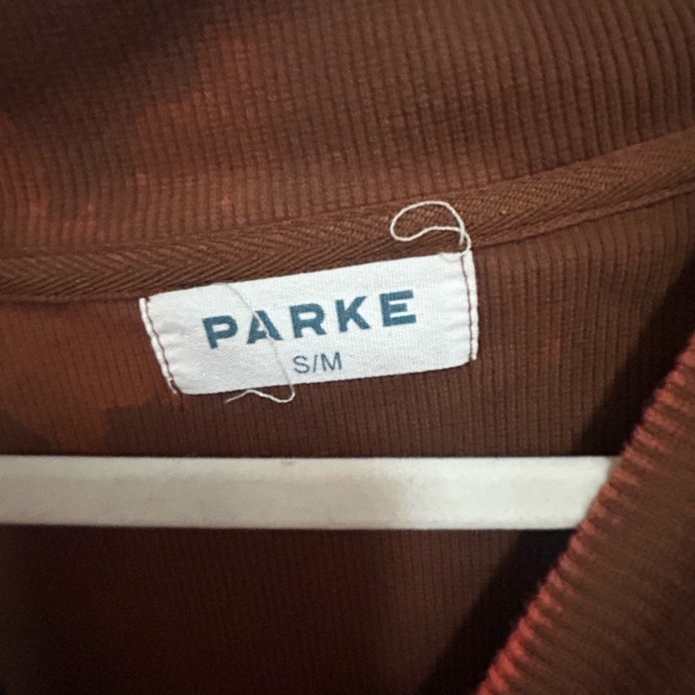 PARKE Mockneck Sweater in Brown - Picture 3 of 3